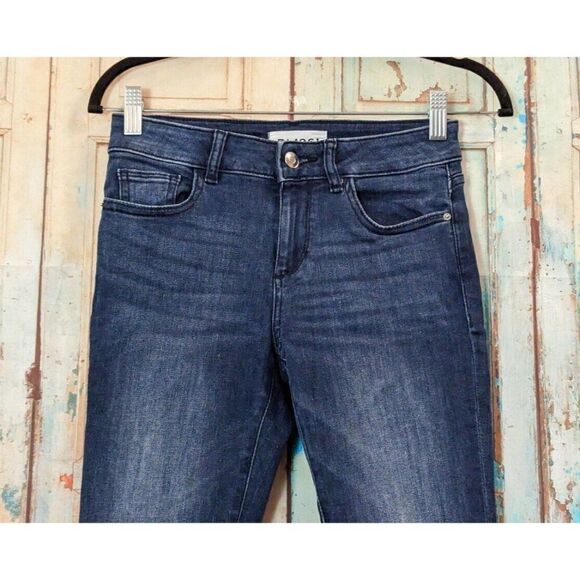DL1961 Womens Size 24 Blue Florence Instasculp Mid Rise Denim Cropped Jeans - Picture 3 of 9